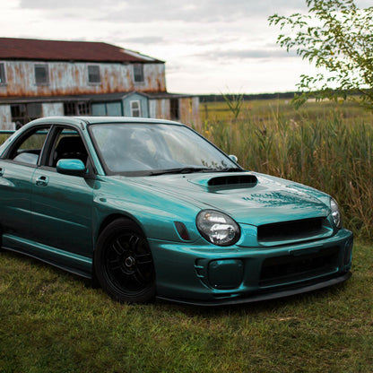 Spec-D 2002-2003 Subaru Impreza OEM Replacement Black Headlights