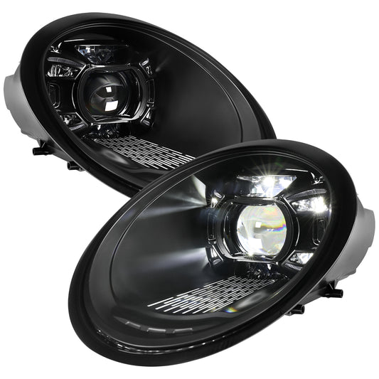 Spec-D 2005-2008 Porsche 911 997.1 LED Projector Black Headlights