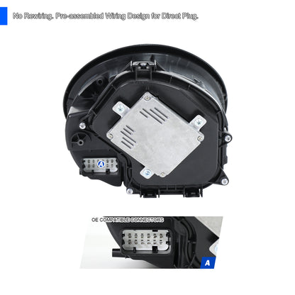 Spec-D 2009-2013 Porsche 911 997.2 LED Projector Black Headlights