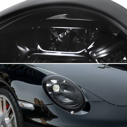 Spec-D 2009-2013 Porsche 911 997.2 LED Projector Black Headlights