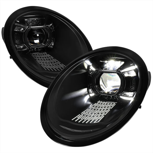Spec-D 2009-2013 Porsche 911 997.2 LED Projector Black Headlights