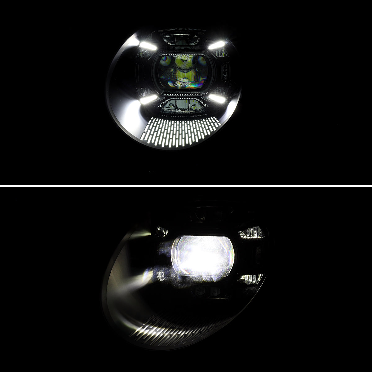 2013 Porsche Spec-D black aftermarket headlights