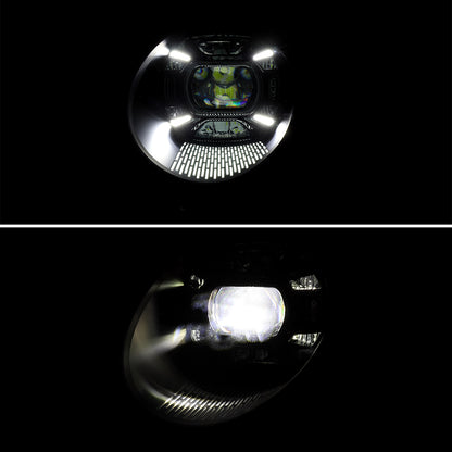 2013 Porsche Spec-D black aftermarket headlights