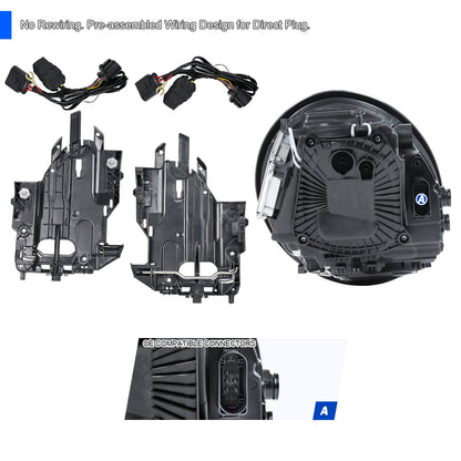 Spec-D 2014 Porsche black headlights