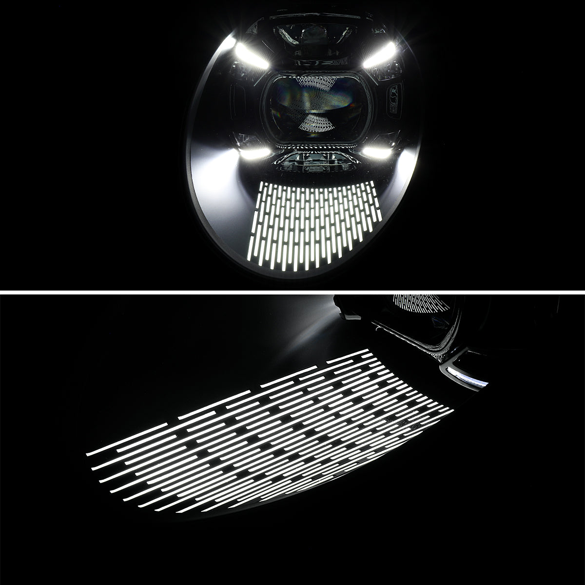 2015 Porsche Spec-D black headlights