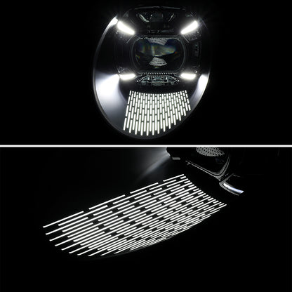 2015 Porsche Spec-D black headlights