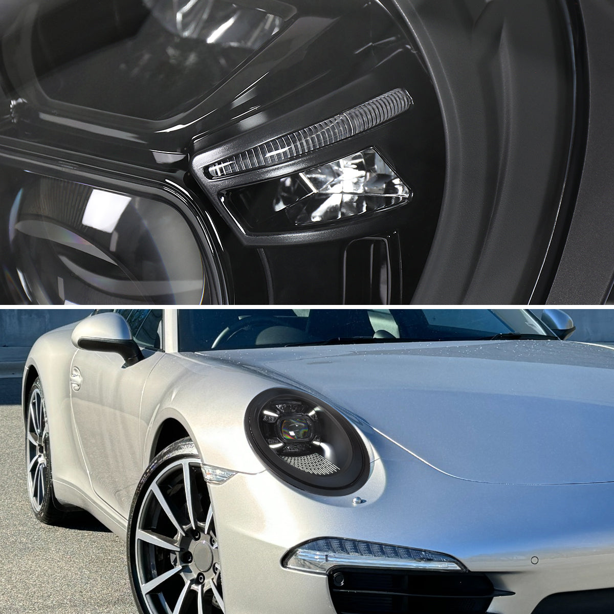 12-2018 Porsche Spec-D black headlights