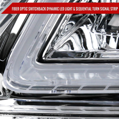 Spec-D 08 Benz W204 C-Class Full chrome LED headlights
