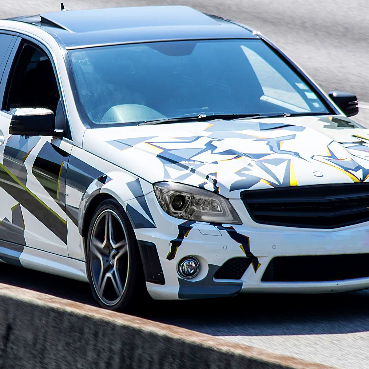 Spec-D 08 Benz W204 C-Class Full chrome headlights