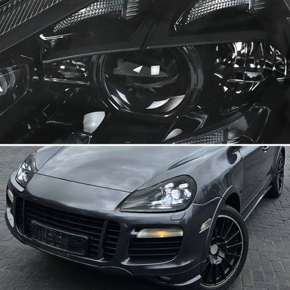 Spec-D 2008-2010 Porsche Cayenne 957 LED Projector Black Headlights