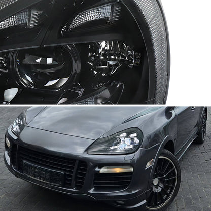 Spec-D 2008-2010 Porsche Cayenne 957 LED Projector Black Headlights