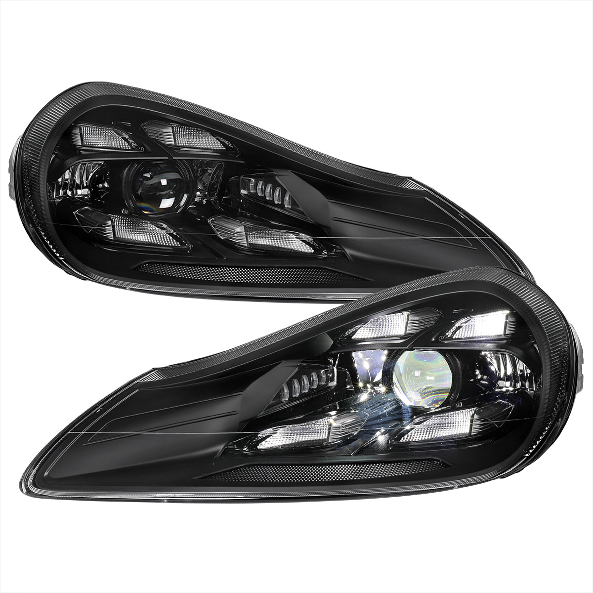 Spec-D 2008-2010 Porsche Cayenne 957 LED Projector Black Headlights