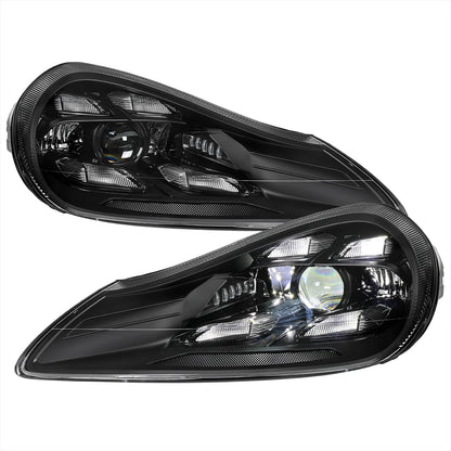 Spec-D 2008-2010 Porsche Cayenne 957 LED Projector Black Headlights
