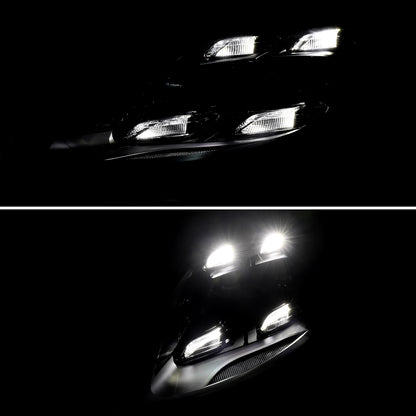 Spec-D 2011-2014 Porsche Cayenne 958.1 Matrix Style LED Porjector w/ LED DRL Black Headlights