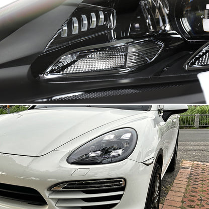 Spec-D 2011-2014 Porsche Cayenne 958.1 Matrix Style LED Porjector w/ LED DRL Black Headlights