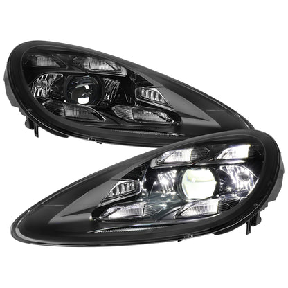 Spec-D 2011-2014 Porsche Cayenne 958.1 Matrix Style LED Porjector w/ LED DRL Black Headlights