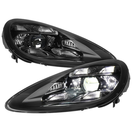 Spec-D 2011-2014 Porsche Cayenne 958.1 Matrix Style LED Porjector w/ LED DRL Black Headlights