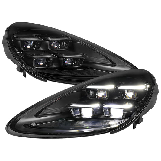 Spec-D 2011-2014 Porsche Cayenne 958.1 LED Projector Black Headlights