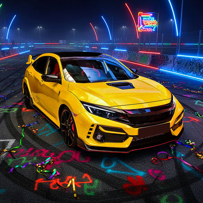 Restore Clean Look 2016-2021 Civic With Black Spec-D Headlights