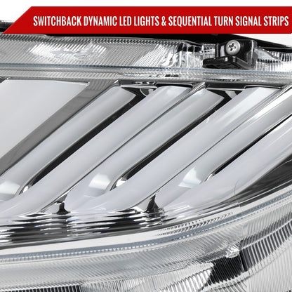 Spec-D 16 Honda Civic chrome LED headlights