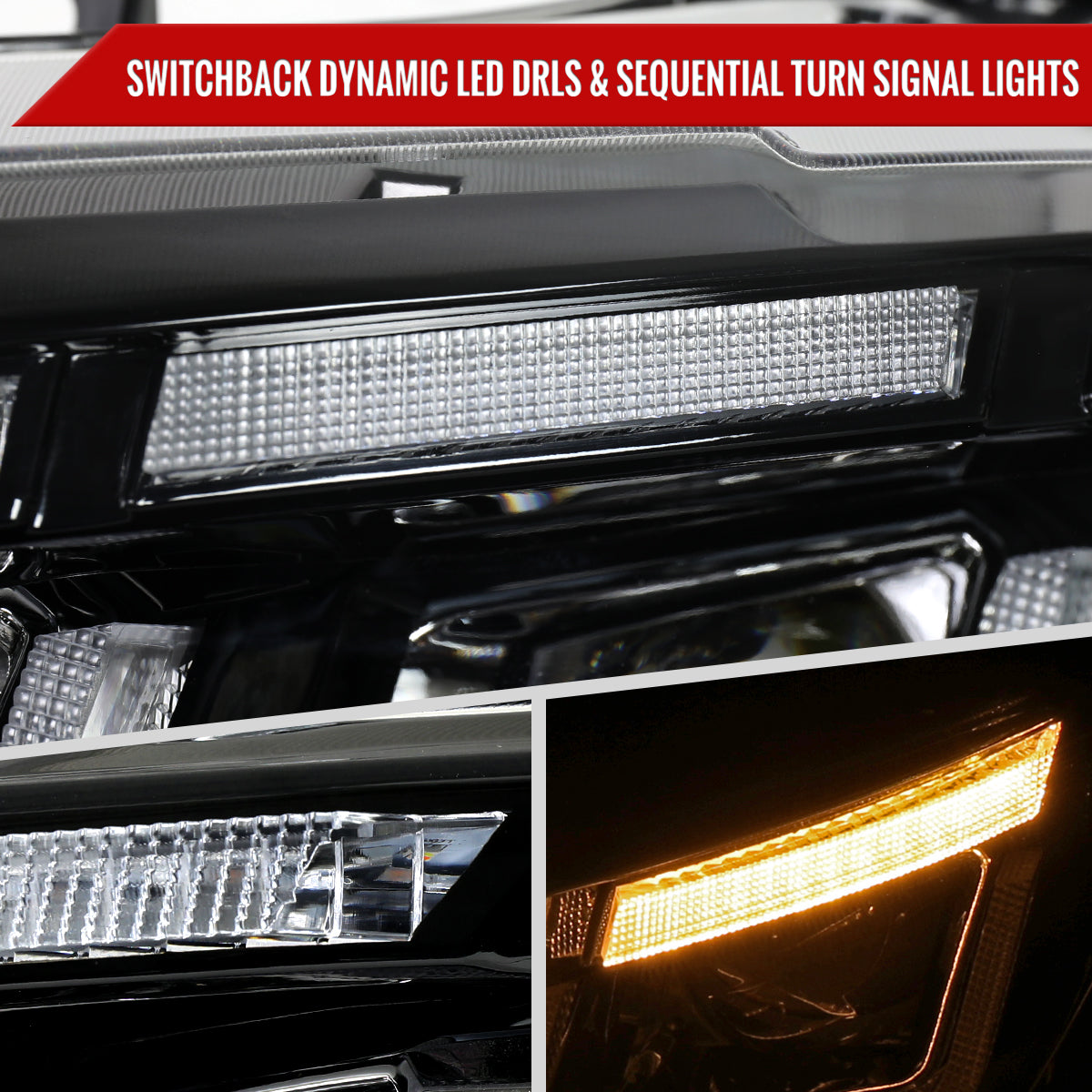 Spec-D 2016 Mustang Start-Up Animation Pro black custom headlights