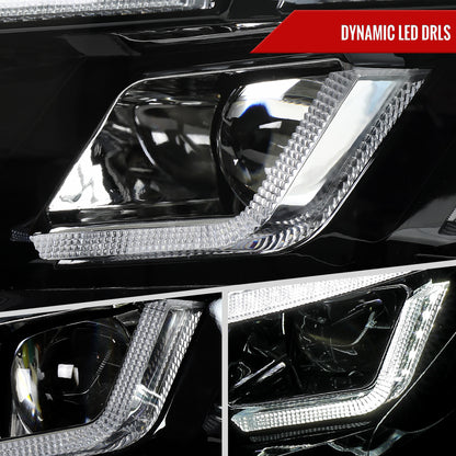 Spec-D 2015-2017 Mustang Start-Up Animation Pro black LED headlights