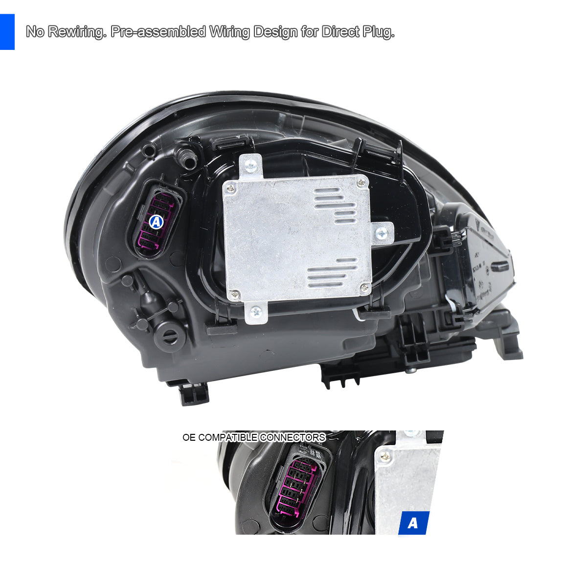 Spec-D 2016 Porsche Panamera Matrix HID headlights