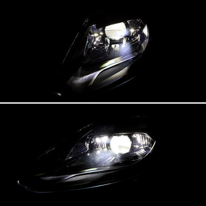 2018 Porsche Panamera Matrix Spec-D black aftermarket headlights