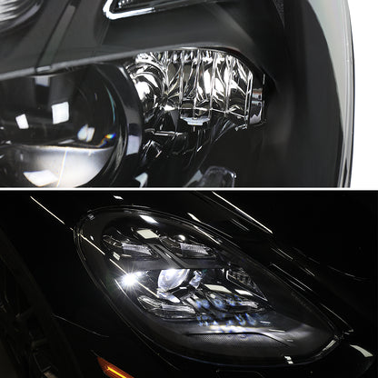 Spec-D 17 Porsche Panamera Matrix black headlights