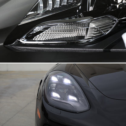Spec-D Porsche Panamera Matrix 19 black headlights