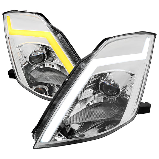 Spec-D 2003 Nissan 350Z chrome headlights upgrade