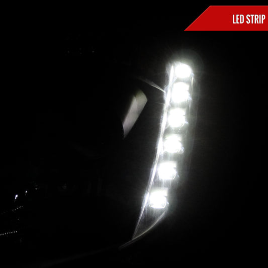 2004 350Z GL Spec-D black aftermarket headlights