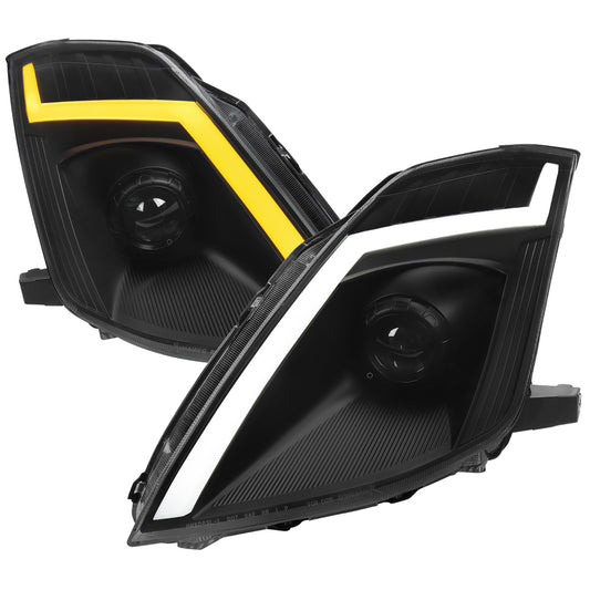 Spec-D 2006-2009 Nissan 350Z SEQ Projector Black Headlights 350Z06JM