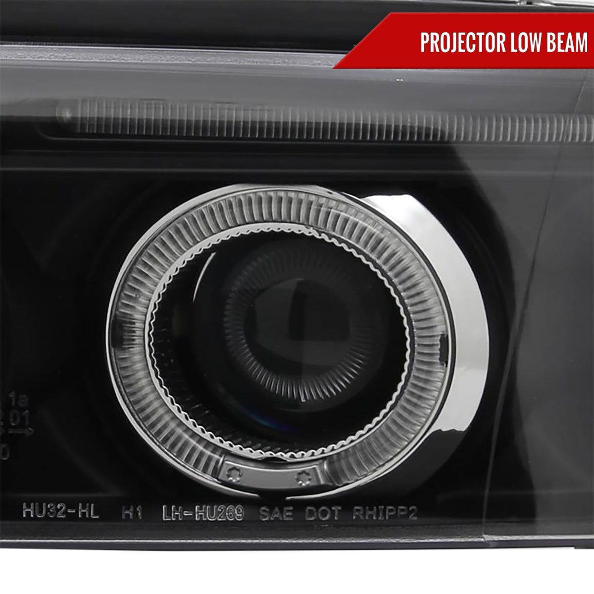 Spec-D 1999-2001 Audi A4/S4 Dual Halo Projector Black Headlights