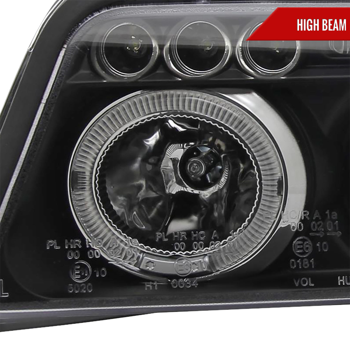 Spec-D 1999-2001 Audi A4/S4 Dual Halo Projector Black Headlights