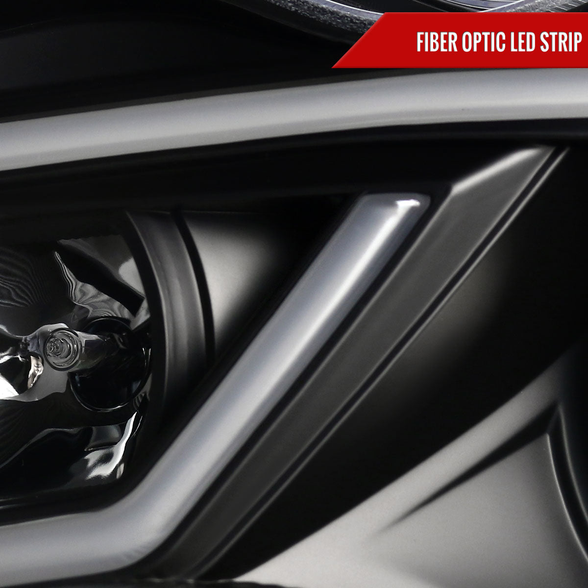 Spec-D 2001-2007 Mercedes Benz W203 C Class 4DR Projector w/ LED Light Bar & LED Turn Signal Lights Black Headlights