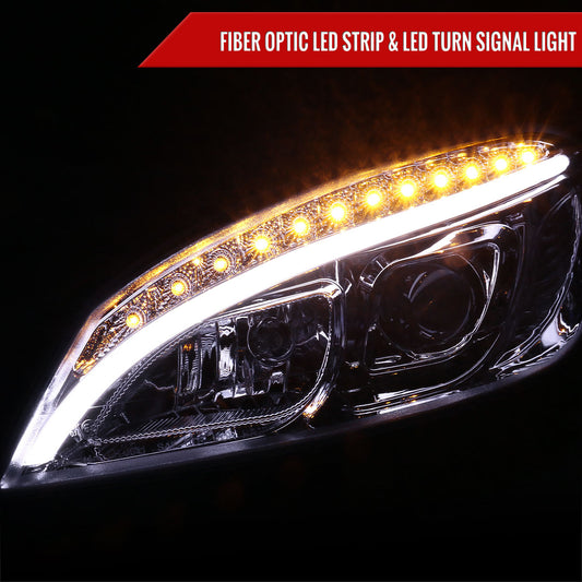 2009 Benz W204 C-Class Spec-D aftermarket headlights