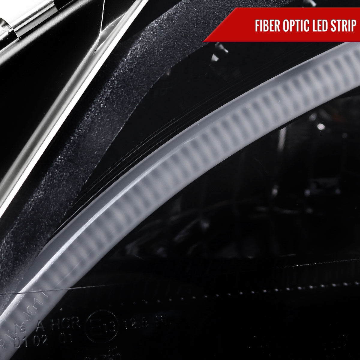 Spec-D 2008 Benz W204 C-Class black custom headlights