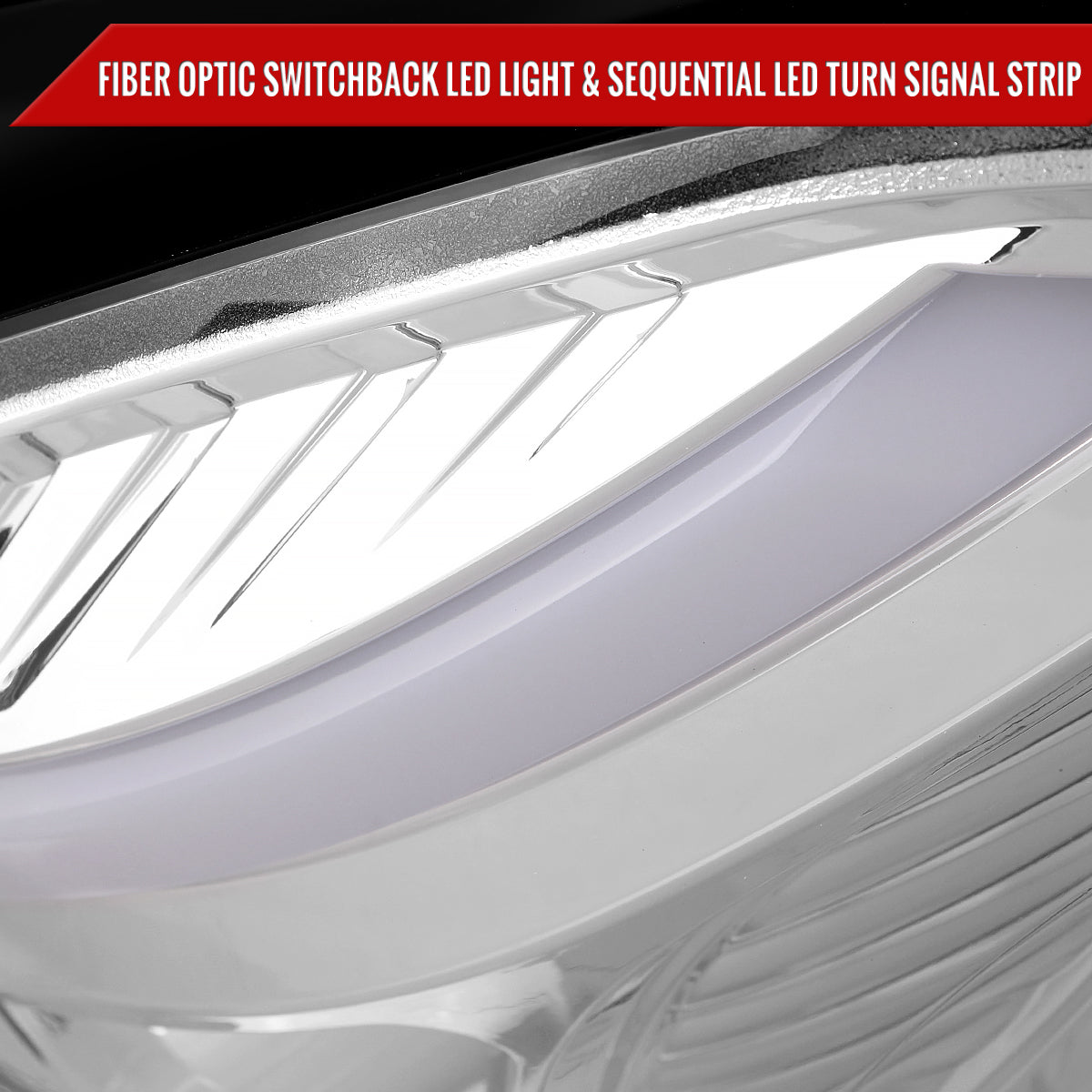 Spec-D 2013 Mercedes W204 C-Class chrome custom headlights