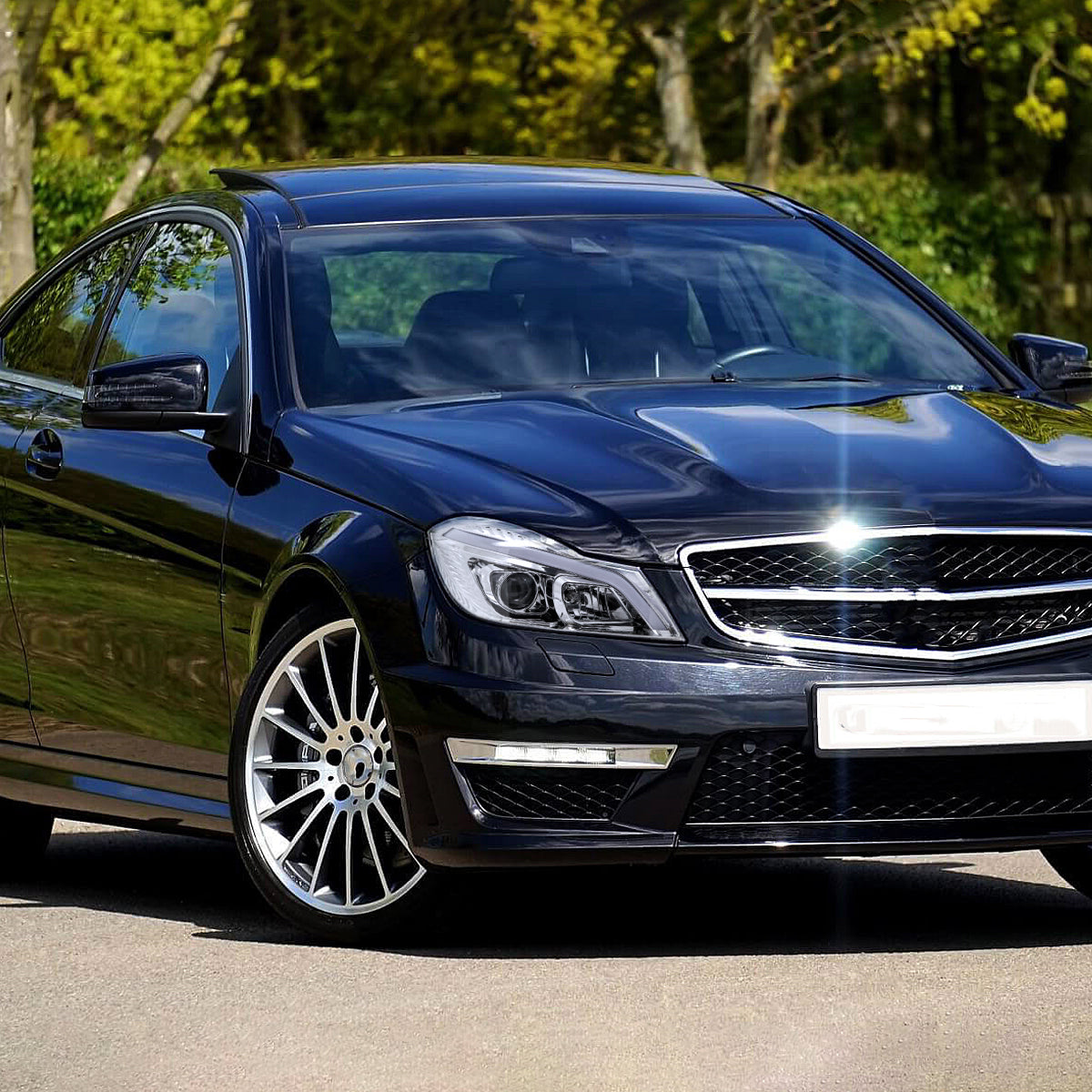 12 Mercedes W204 C-Class Spec-D chrome lighting upgrade