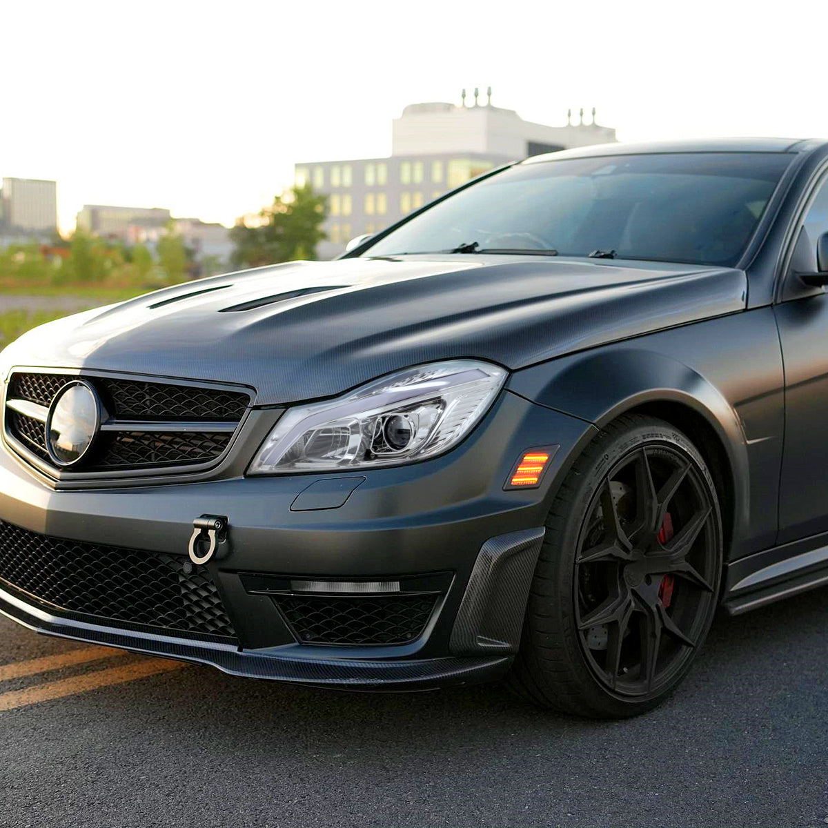 Spec-D 13 Mercedes W204 C-Class chrome headlights