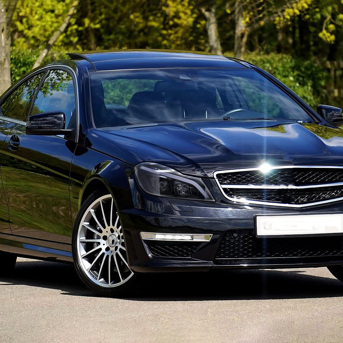 12 Mercedes W204 C-Class Pro Spec-D black lighting upgrade