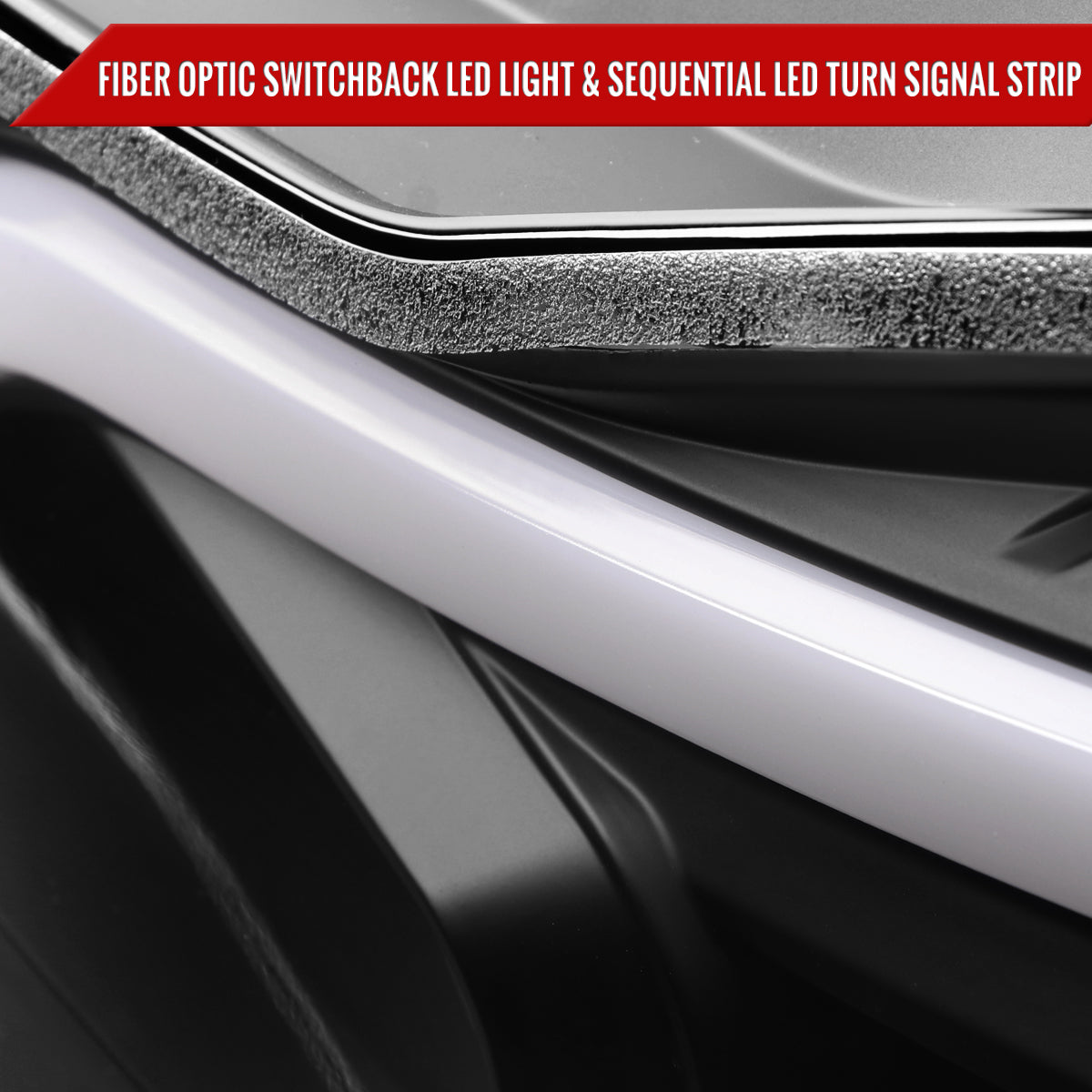 Spec-D 2012-2014 Mercedes-Benz W204 C-Class Switchback Sequential LED Bar Projector Black Headlights