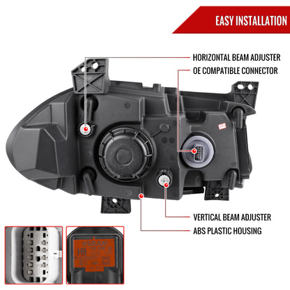 16 Dodge Charger Strip Spec-D black sequential headlights