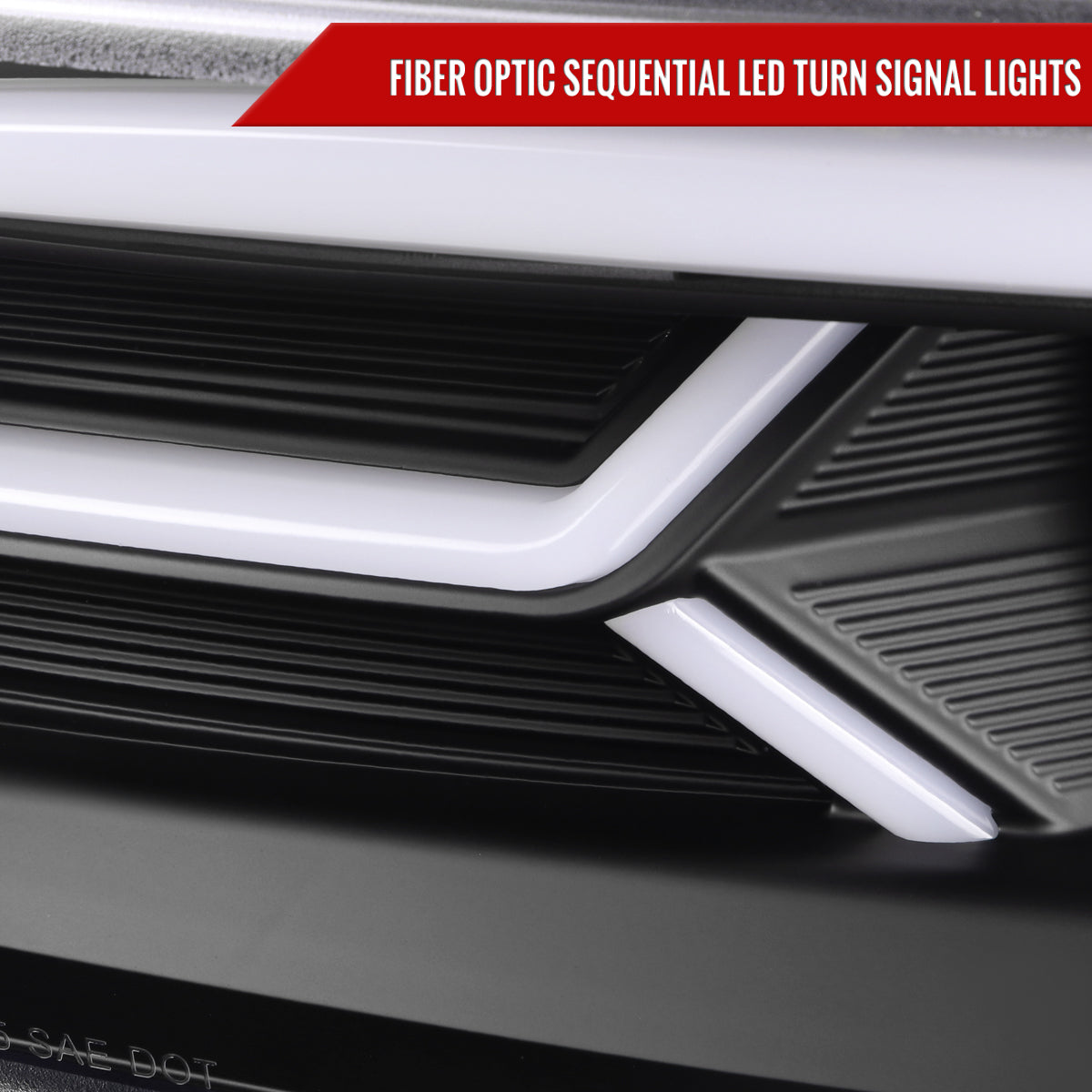 Spec-D 15 Dodge Charger Strip Blk LED headlights