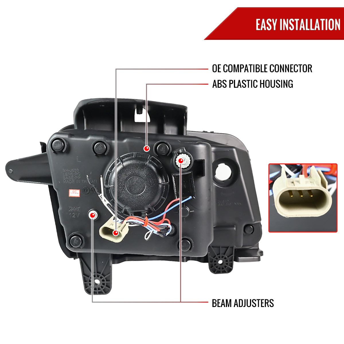 11 Chevy Camaro Spec-D chrome headlights