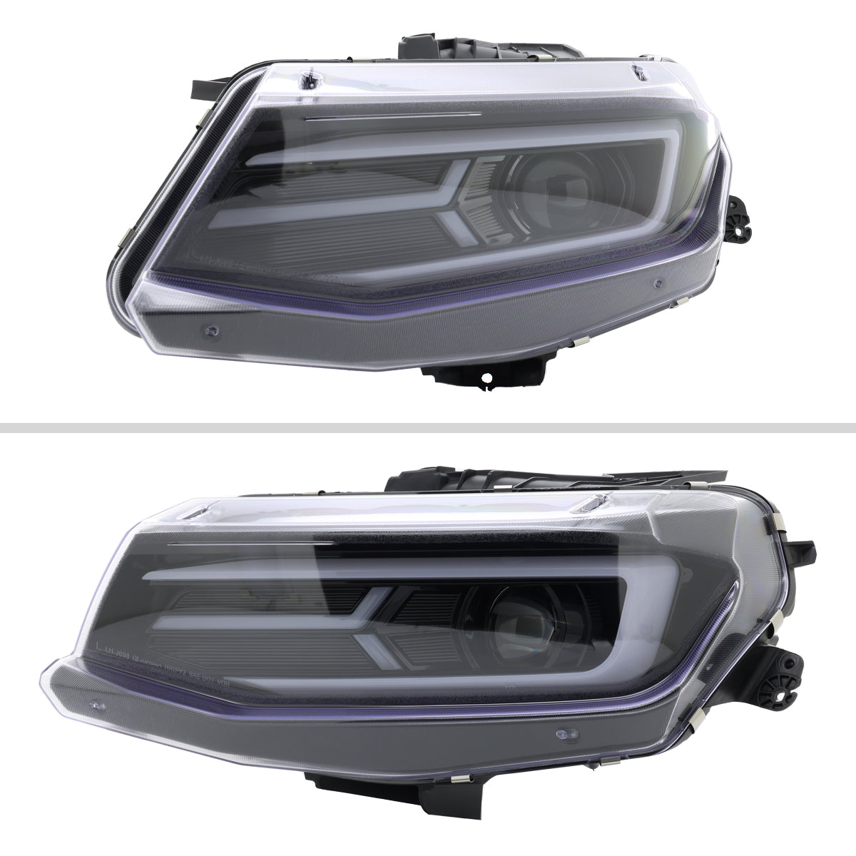 Spec-D 2018 Chevy Camaro Strip GL black sequential headlights