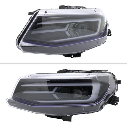 Spec-D 2018 Chevy Camaro Strip GL black sequential headlights