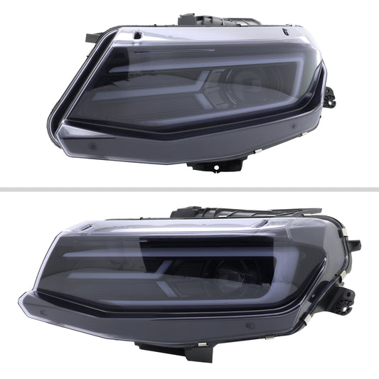 2017 Chevy Camaro Strip Pro Spec-D chrome aftermarket headlights