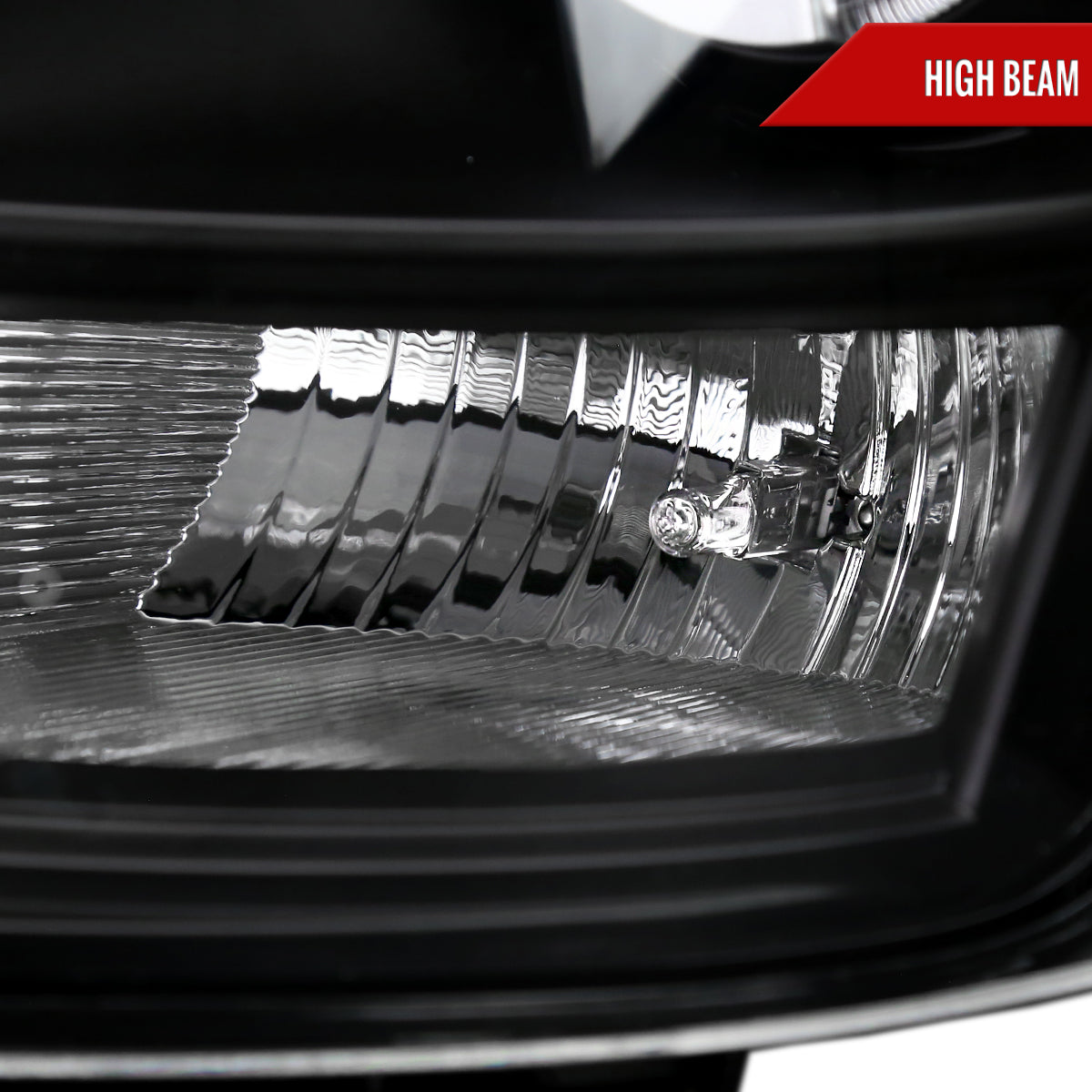 Spec-D 2003-2007 Cadillac CTS Halo Switchback Sequential LED Turn Signal Projector Black Headlights